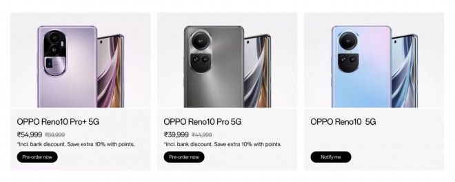 Oppo Reno10 series