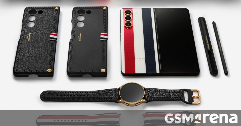 Samsung Galaxy Z Fold5 and Watch6 Thom Browne Editions are