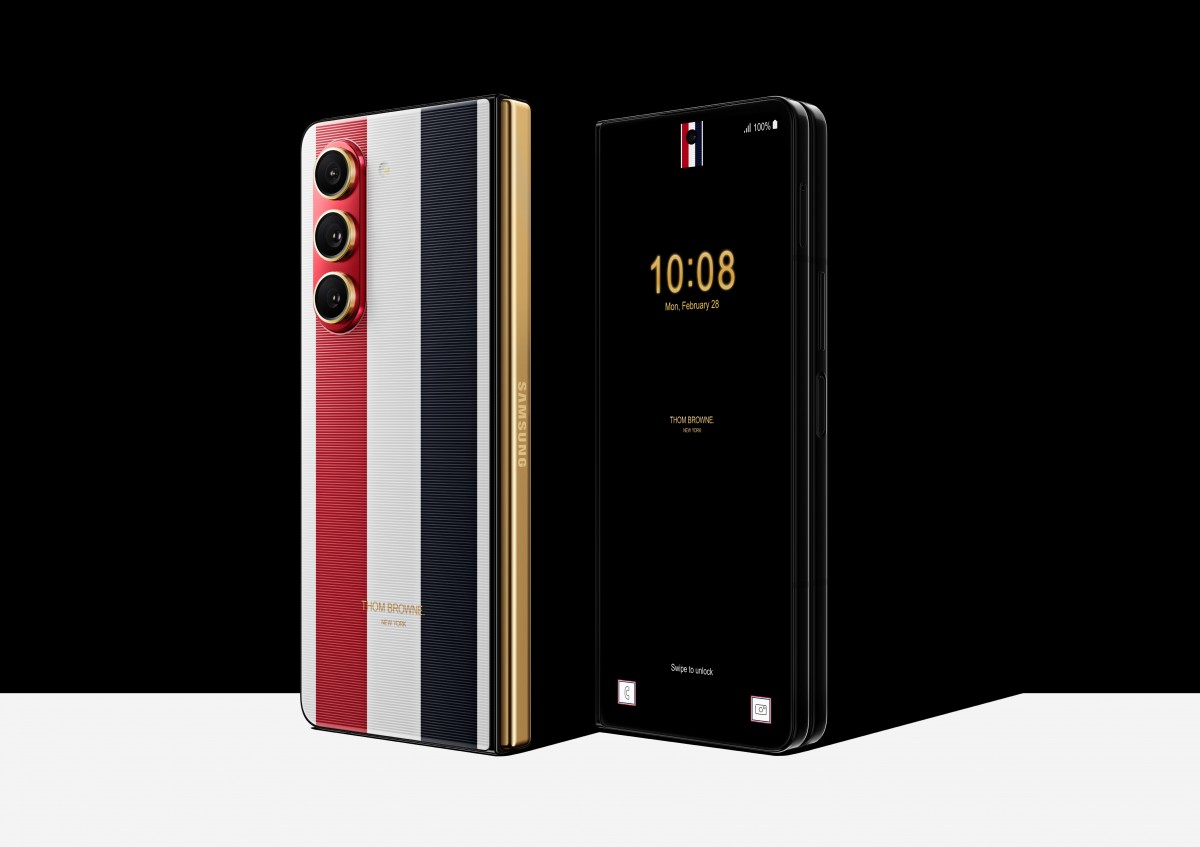 Samsung Galaxy Z Fold5 and Watch6 Thom Browne Editions are