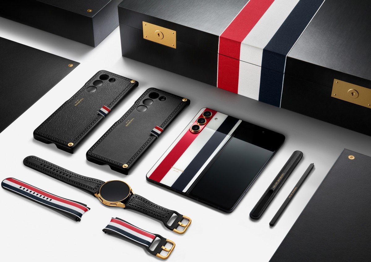 Samsung Galaxy Z Fold5 and Watch6 Thom Browne Editions are