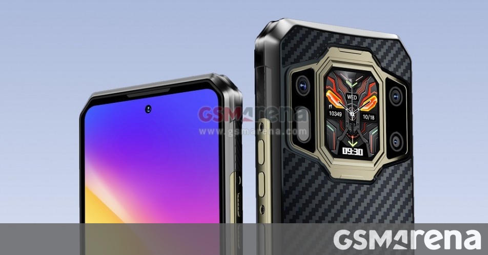 Here's the Oukitel WP30 Pro with dual display, 11,000 mAh battery