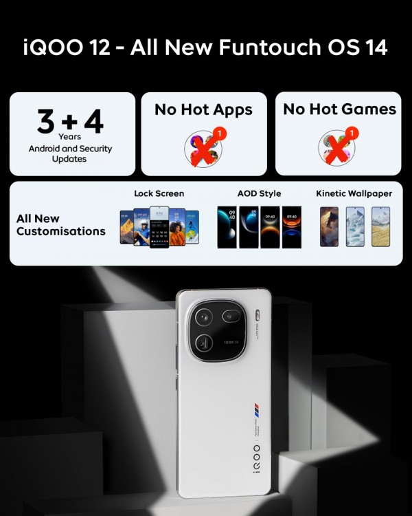 iQOO 12 to offer 3 years of OS updates, Funtouch OS 14 gets rid of the bloatware