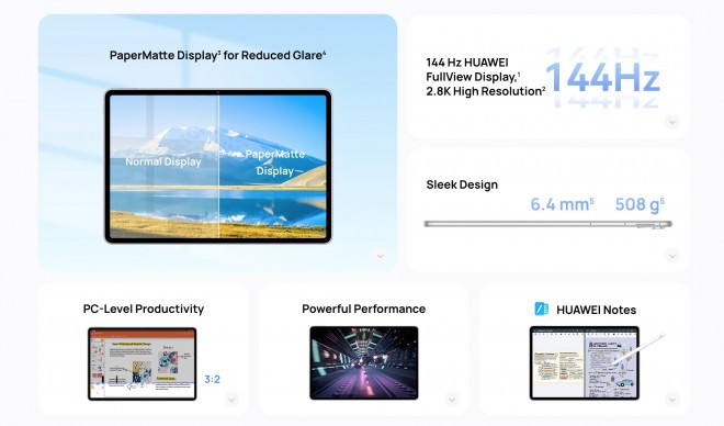 Huawei MatePad Air PaperMatte Edition announced, MateBook D 16