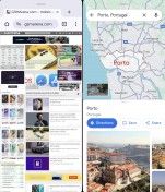 Honor V Purse homescreen, settings menu, dual app multitasking and Magic Wallet