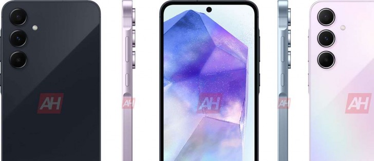Samsung's Galaxy A55 shows off metal frame in official renders
