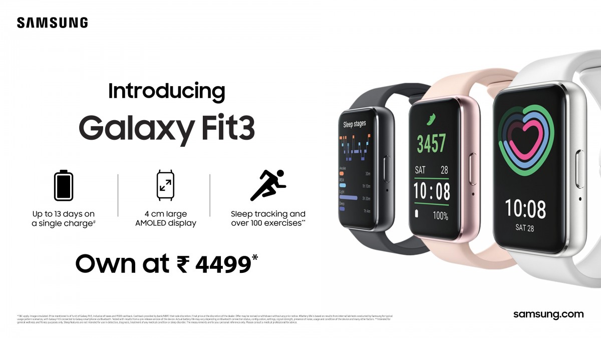 Samsung launches the Galaxy Fit3 in India - GSMArena.com news