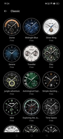 Watch faces