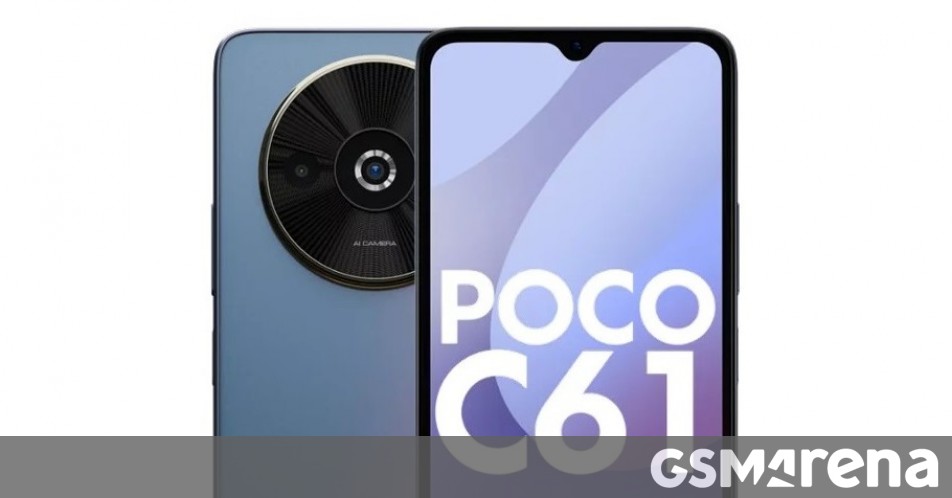 Poco C61's specs, price, and renders surface - GSMArena.com news