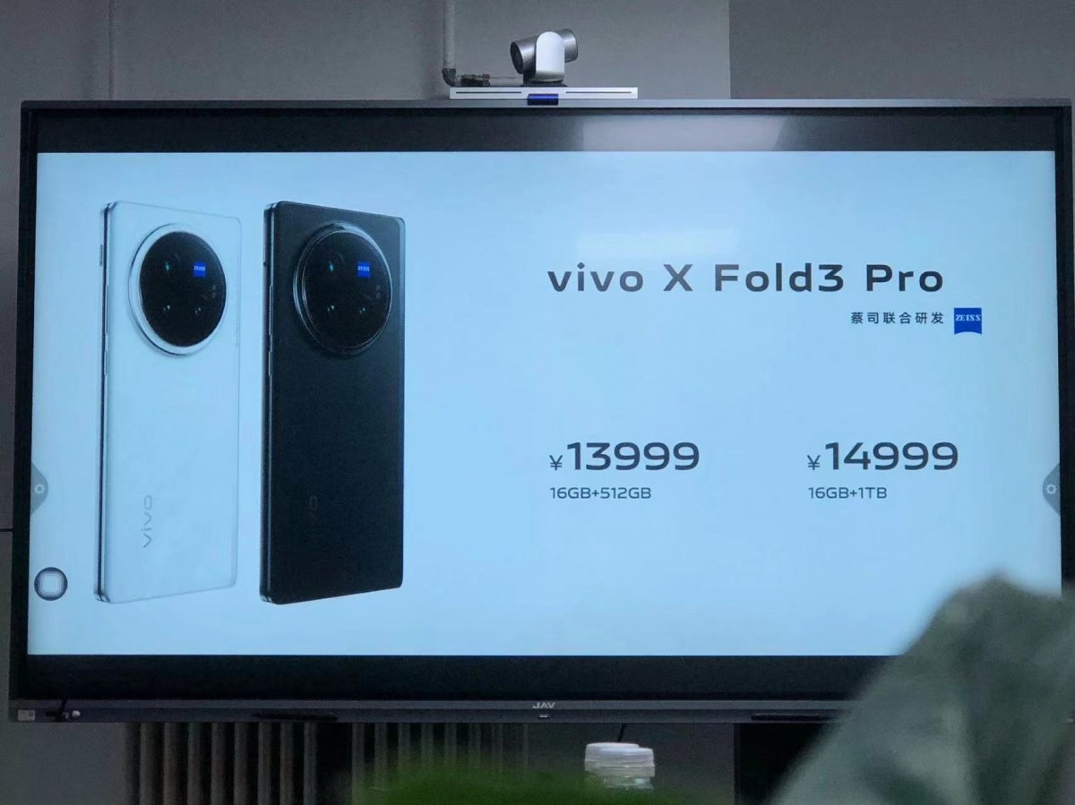 vivo X Fold3 Pro storage configurations and price leak ahead of