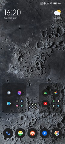 Home screen
