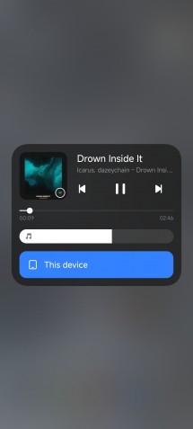 Control Center and media playback controls