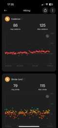 Activity tracking metrics in Mi Fitness app