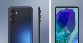 Galaxy M55 in Dark Blue