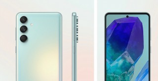 Galaxy M55 in Light Green