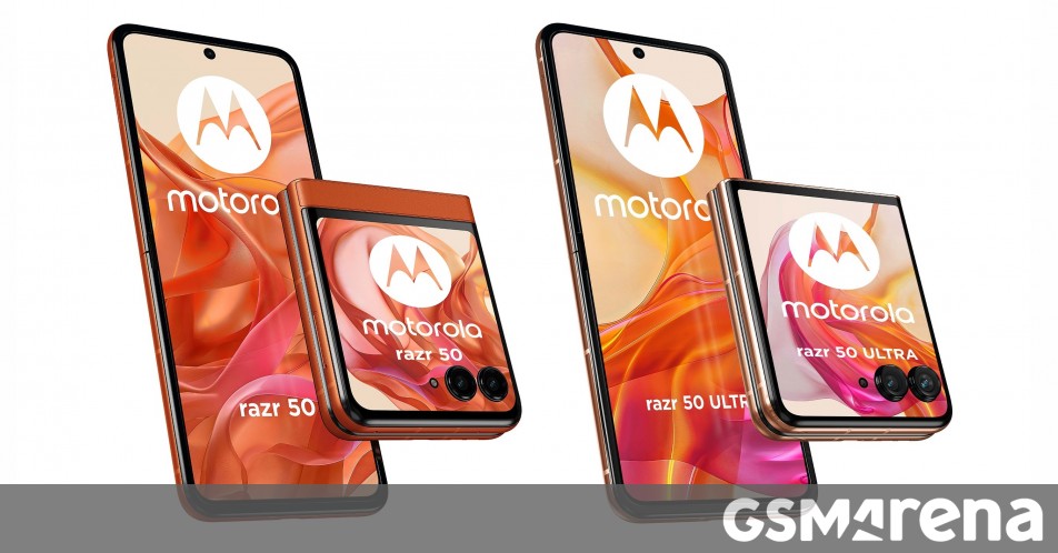 Motorola Razr 50 and 50 Ultra renders surface online - GSMArena