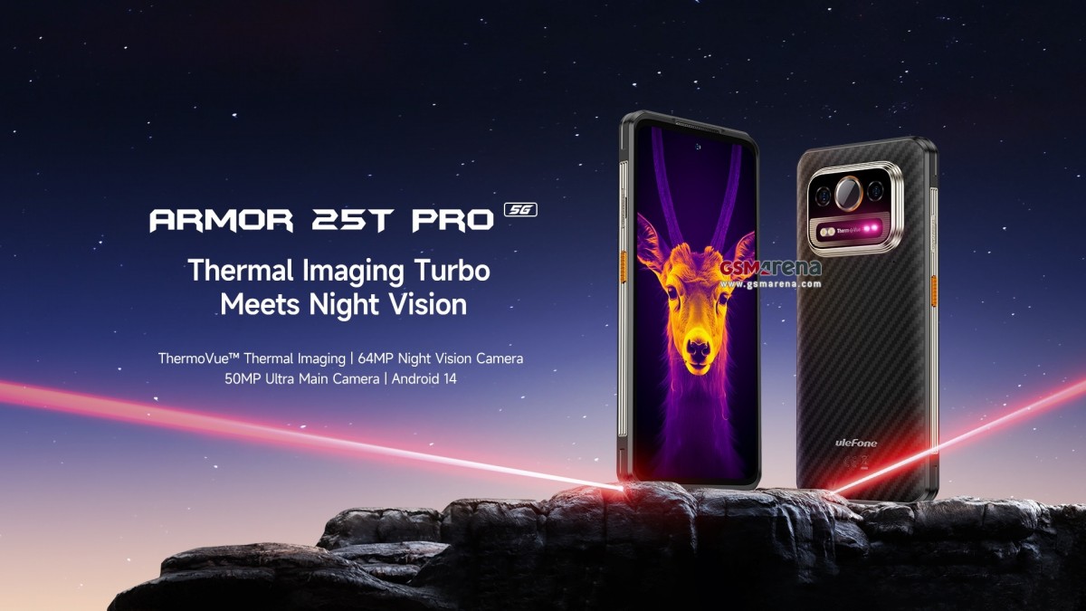 Ulefone Armor 25T Pro rugged smartphone with thermal camera and
