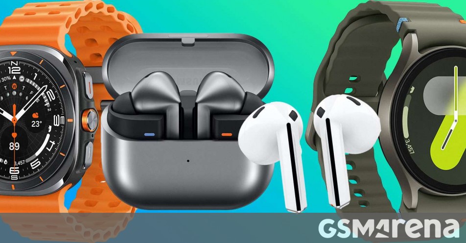 Samsung Galaxy Watch7, Watch Ultra, Buds 3 and Buds 3 Pro renders