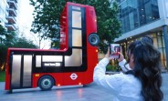 Samsung folds a London bus to promote its new foldables