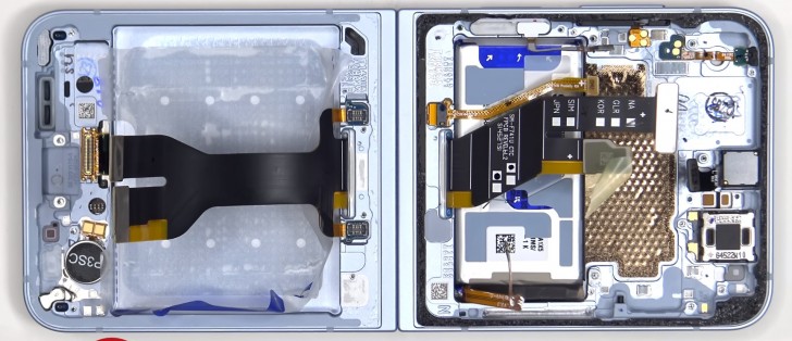 First Galaxy Z Flip6 teardown videos show off the larger batteries