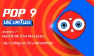 Tecno Pop 9 to launch in India on November 22