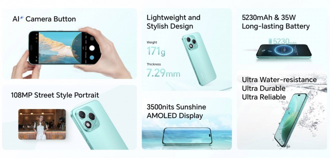 Smartphone Honor 400 Lite Neuf - Écran 6.7", 5G, 256 Go, Android