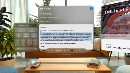 Apple Vision Pro app (iOS) and Writing Tools