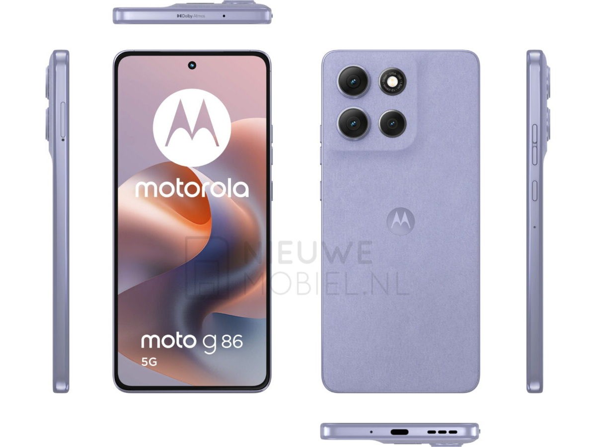 First Moto G86 renders leak showing a surprising design