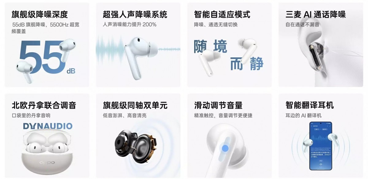 Oppo Enco Free4 buds highlights