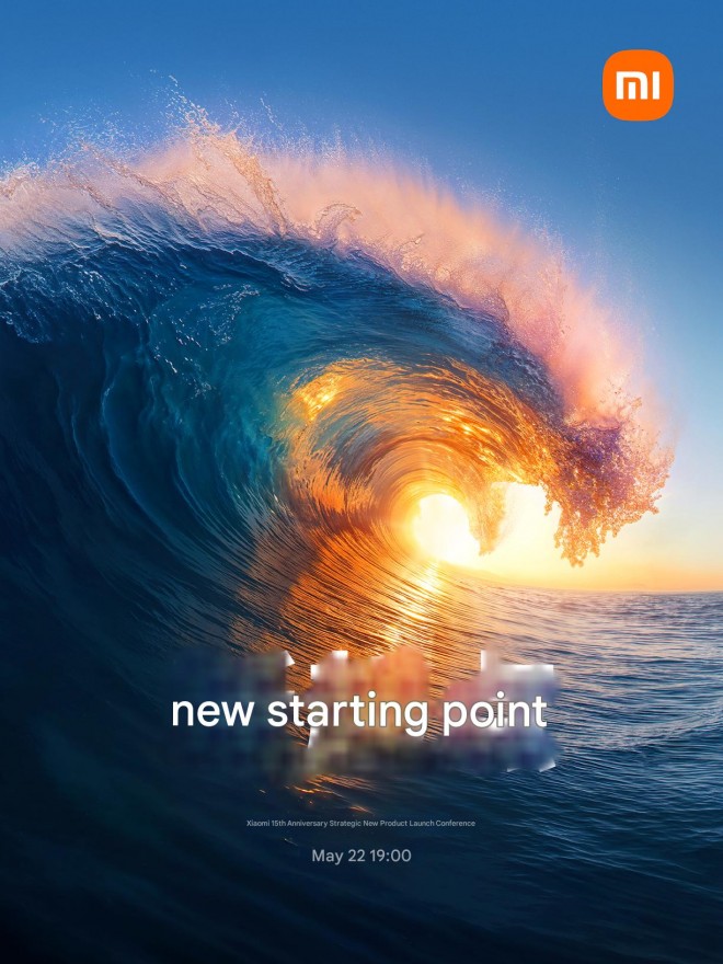 Xiaomi ''New Starting Point'' event poster