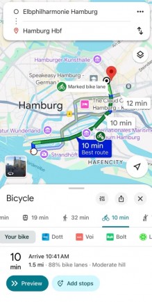 Google Maps' new features for Europe