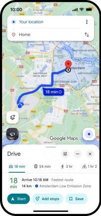 Google Maps' new features for Europe