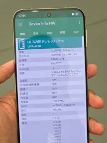 More evidence of the Kirin 9020 inside the Pura 80 Pro+ and Ultra