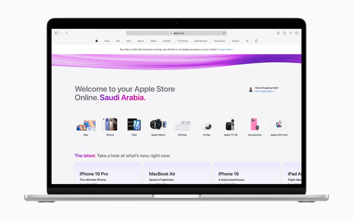 Apple starts selling its products directly in Saudi Arabia