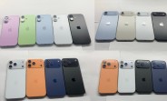 iPhone 17 dummies pose with their updated color palettes
