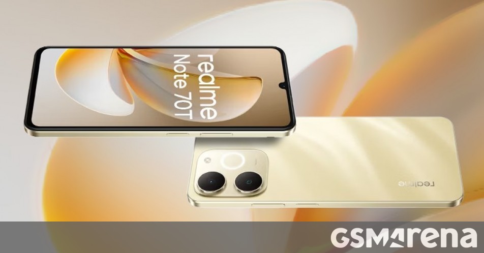 Realme Note 70 appears on Google Play Console with the same model