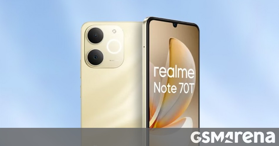 Realme Note 70T's EU Energy Label confirms some of its specs