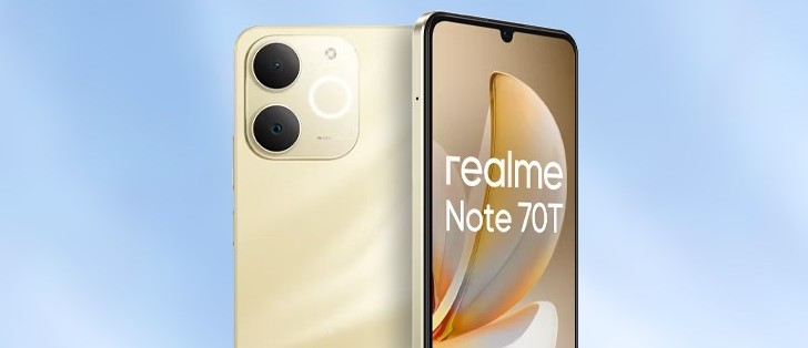 Realme Note 70T retailer listing reveals official images and full