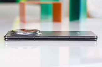 The custom button is tiny