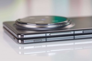 The custom button is tiny