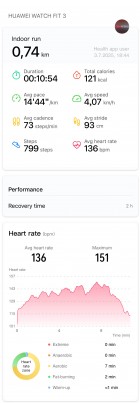 Fitness tracking tests: Xiaomi Band 10 (left) vs Huawei Watch Fit 3 (right)