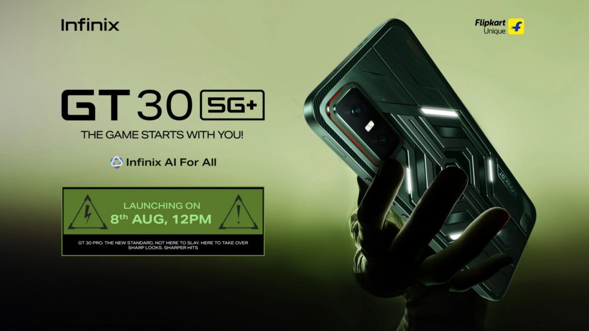 Infinix shares even more of the GT 30's specs ahead of the official unveiling