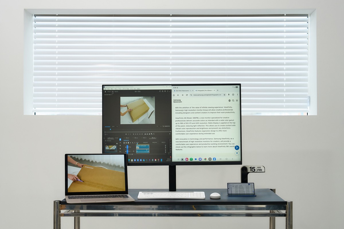 Samsung launches its first 37-inch ViewFinity S8 monitor