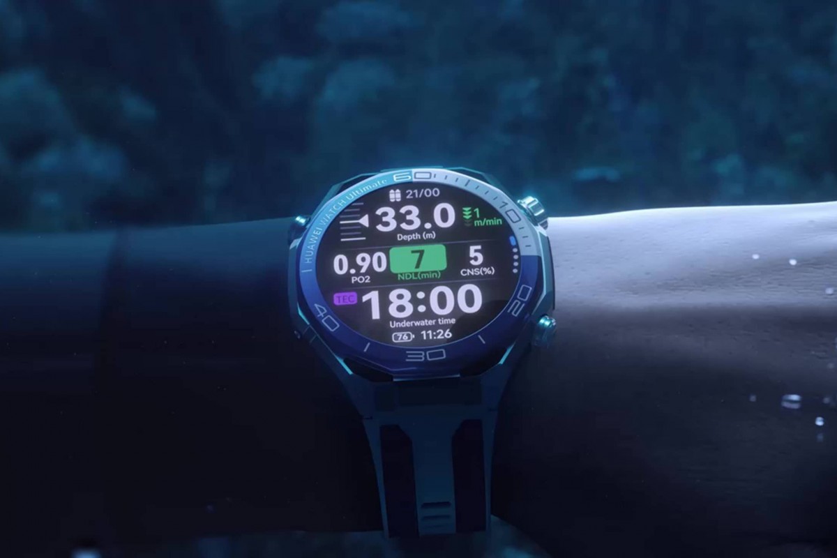 Huawei Watch Ultimate 2 is 150m dive-proof and debuts underwater sonar-based communication
