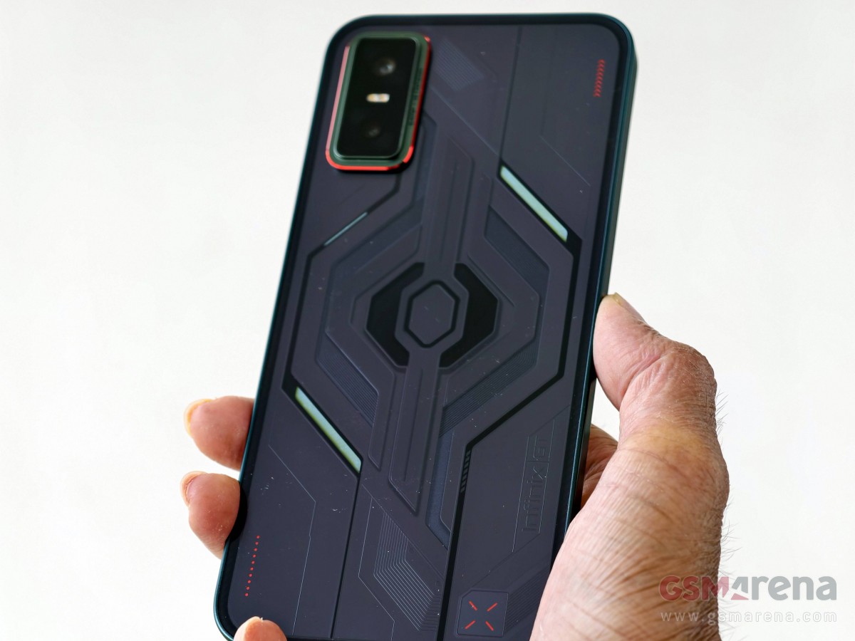 Infinix GT 30 with the Mechanical Light Waves turned on