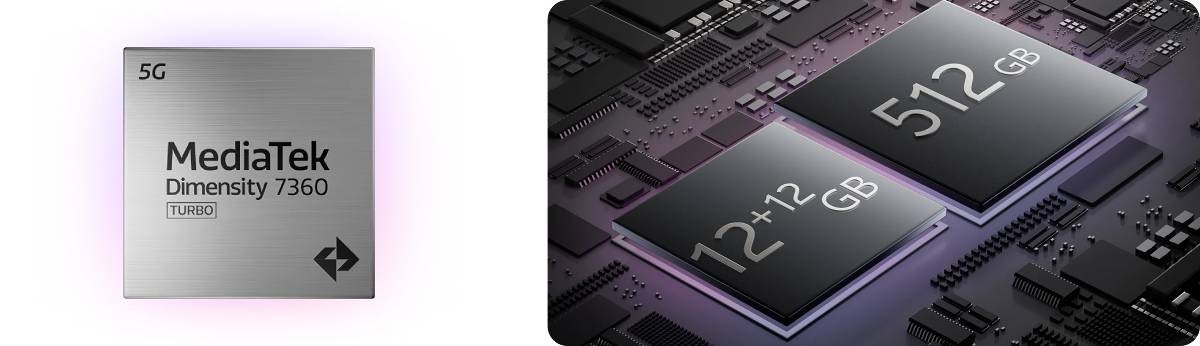 The vivo V60 Lite 5G is powered by the new Dimensity 7360-Turbo