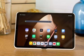 Kickstand and a place to hold on to