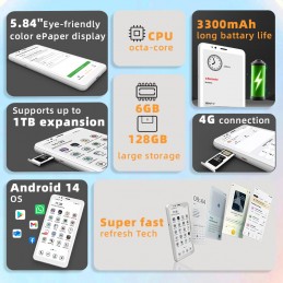 Bigme HiBreak S pairs a color E Ink display with LTE support and