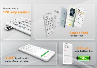 Bigme HiBreak S pairs a color E Ink display with LTE support and