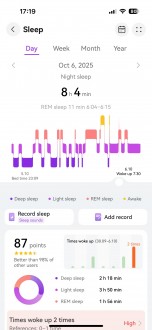 Huawei Watch GT 6 Pro sleep data and insights