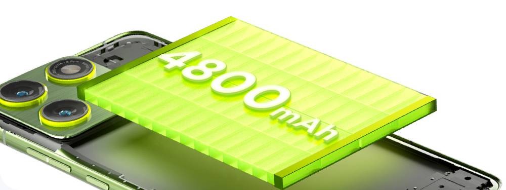 The Motorola Moto X70 Air has a 4,800mAh battery with 68W/15W charging